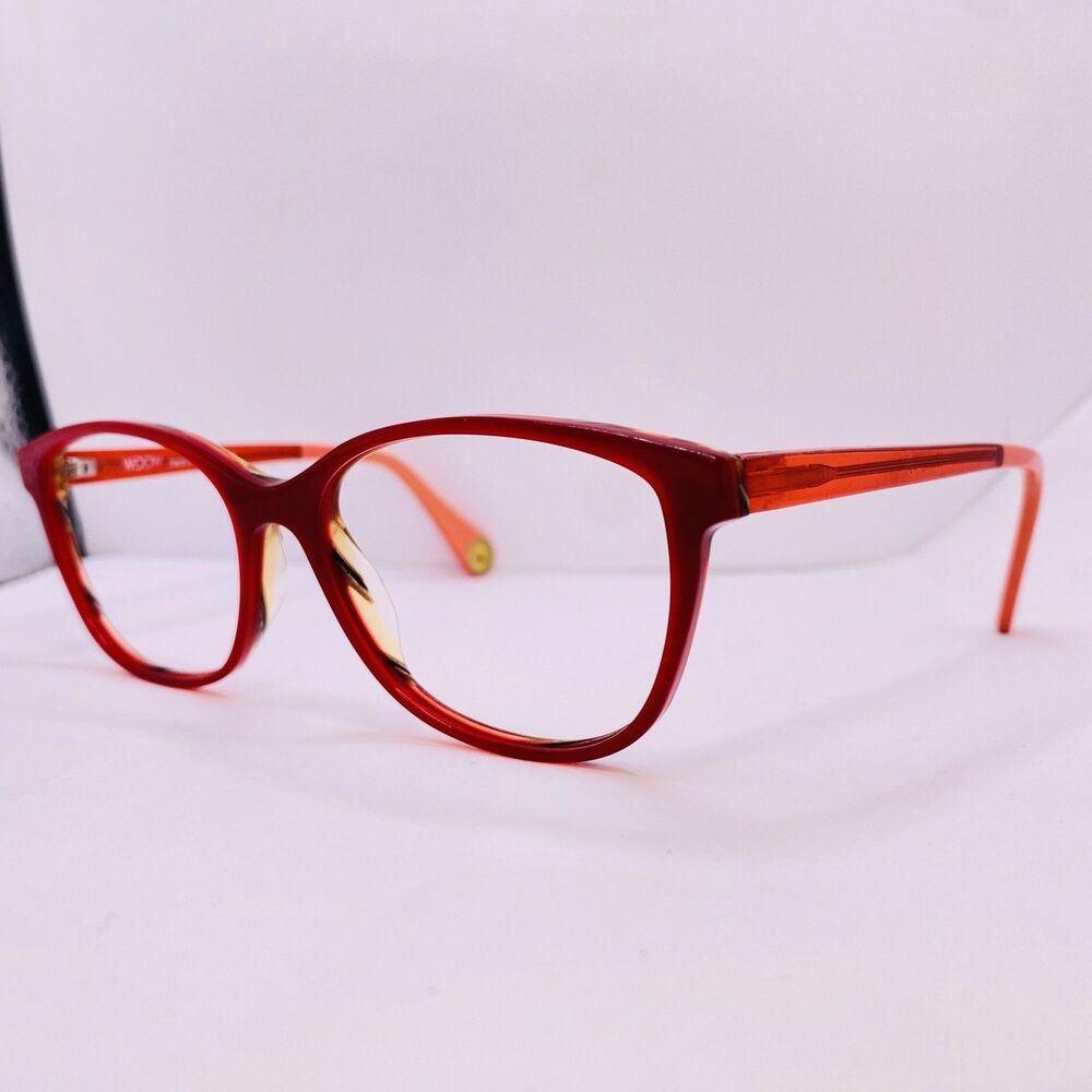 Woow Hurry Up 1 Eyeglasses Authentic Italy Frames 53-16-144 Col 872 Red Pink